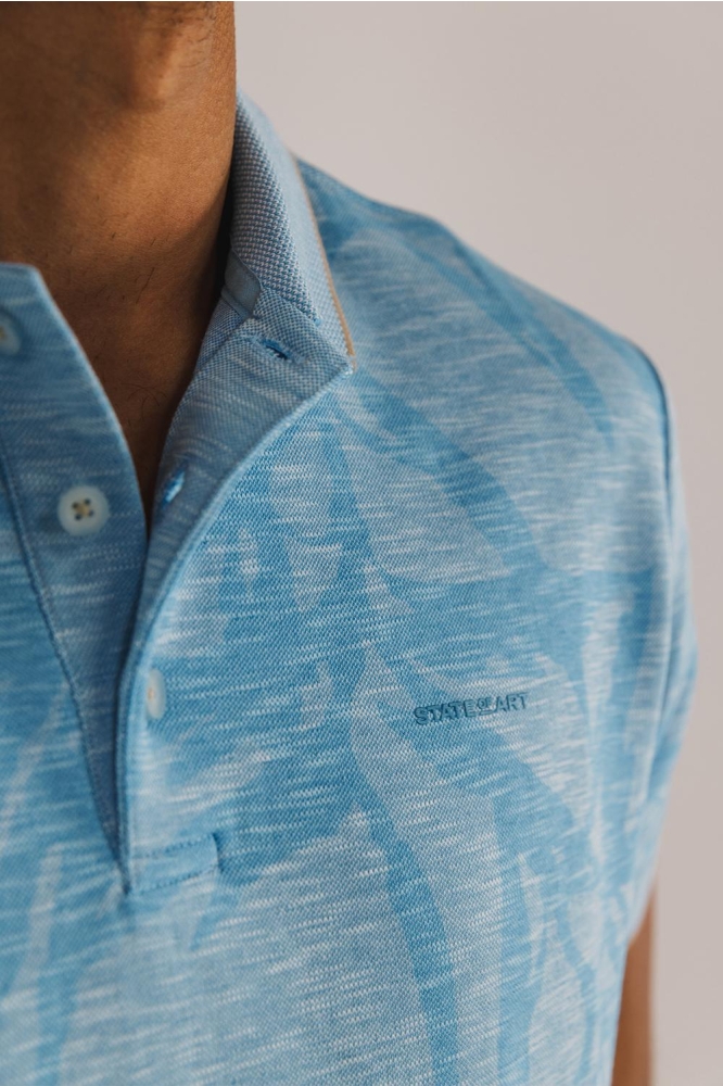 PIQUE POLO MET ALLOVER PRINT 464 15903 5611